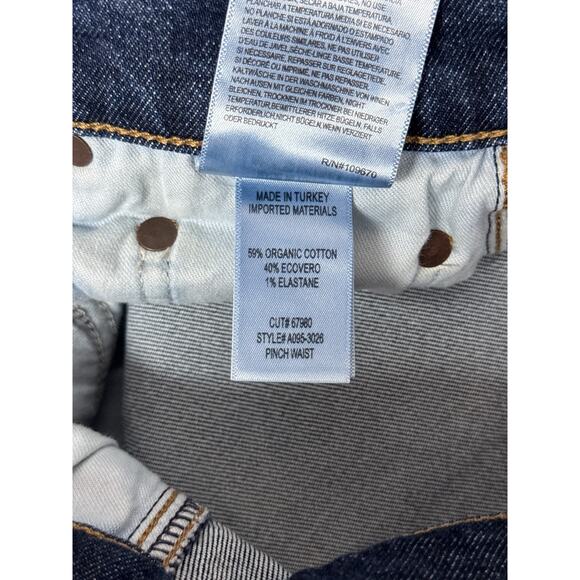 AGOLDE Jeans 27 Womens 90s Pinch Waist High Rise Straight Dark Wash Denim - Picture 7 of 7